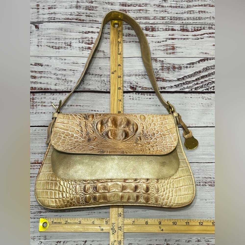 Brahmin Embossed Leather Shoulder Bag